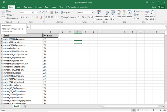 I will collect 5000 Bulk emails for your Business