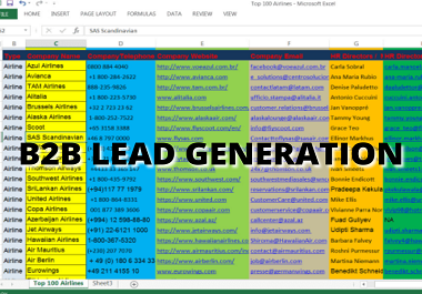 Do targeted 100 B2B lead generation and Linkedin lead generation