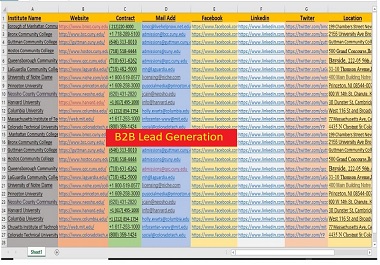 I will Generate 100 Targeted b2b Lead Generation for your business