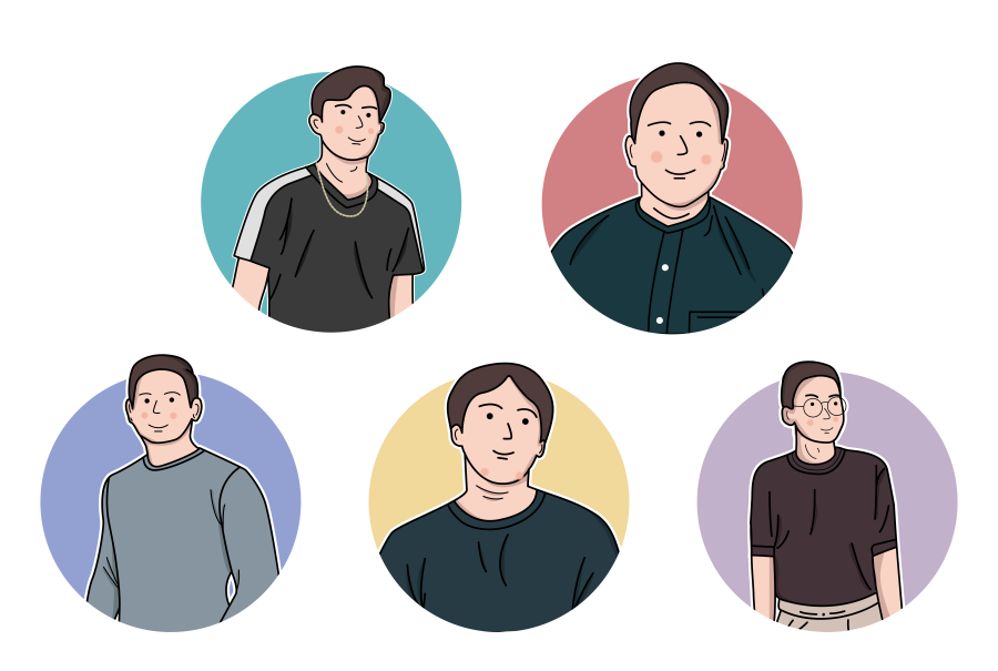 I will create minimalistic cartoon avatar of you