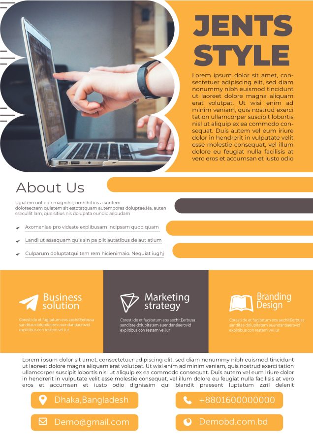 i can make modern,choice full and stylish business flyer