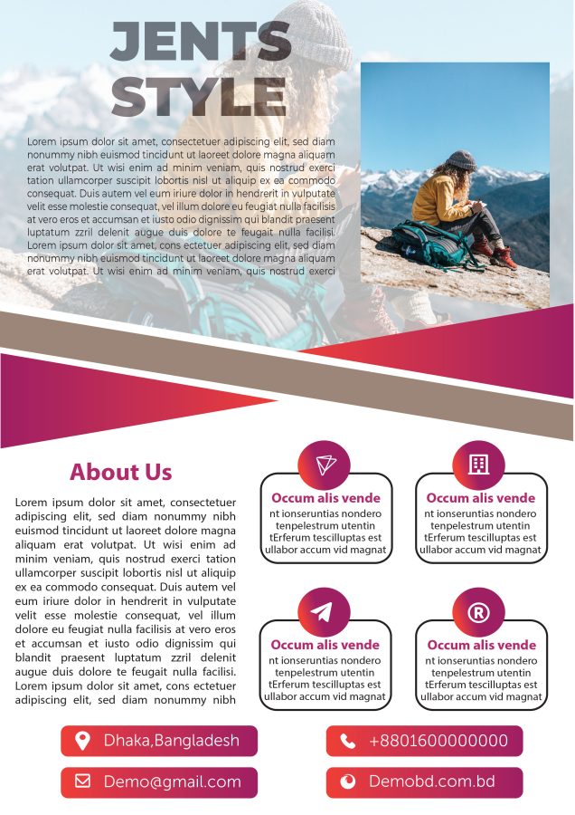 i can make modern,choice full and stylish business flyer