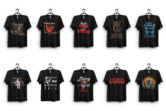 I do custom graphic t shirt design illustration for pod