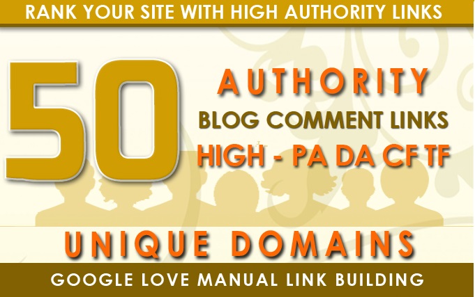 I Will provide 50 High Quality Unique Domain Dofollow Blog Comments