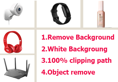 i will professionally remove background from 5 image