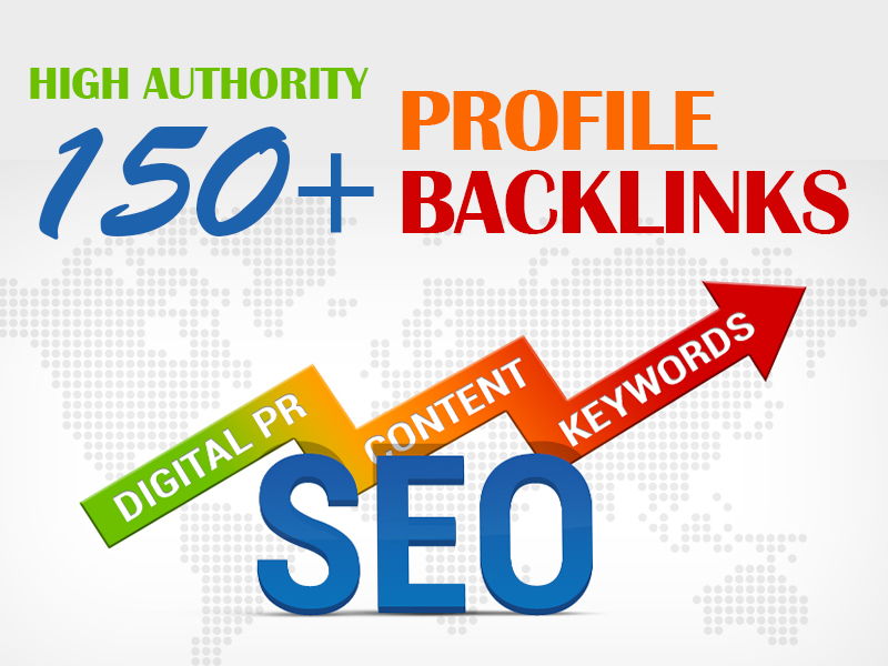 I Will Create 150+ High Authority Profile SEO Backlinks Manually