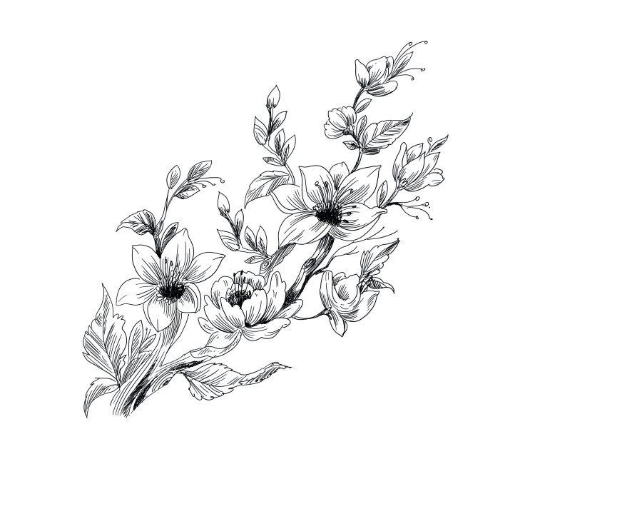 I Will Provide you a Vector Liner Flower With Any color less then 12 hrs 
