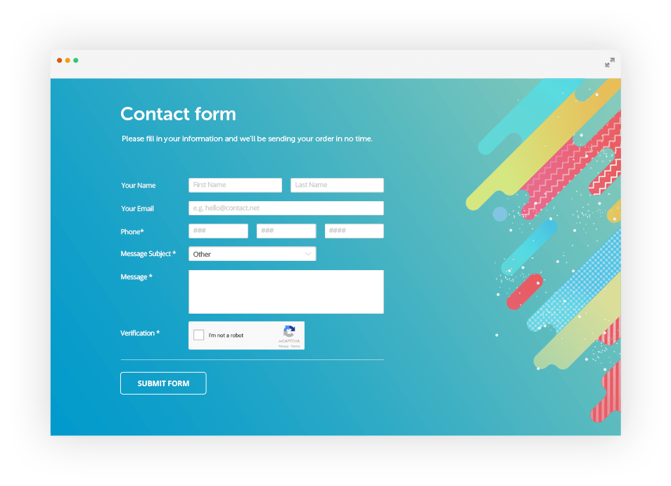 i will add google recaptcha in your form