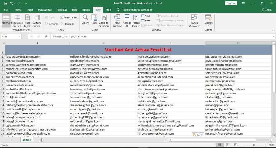I'll provide 1000 targeted niche based email list 