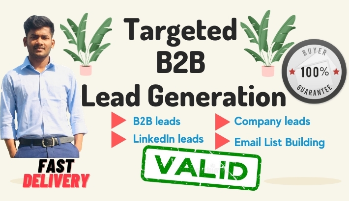 I will provide targeted 150 b2b lead generation