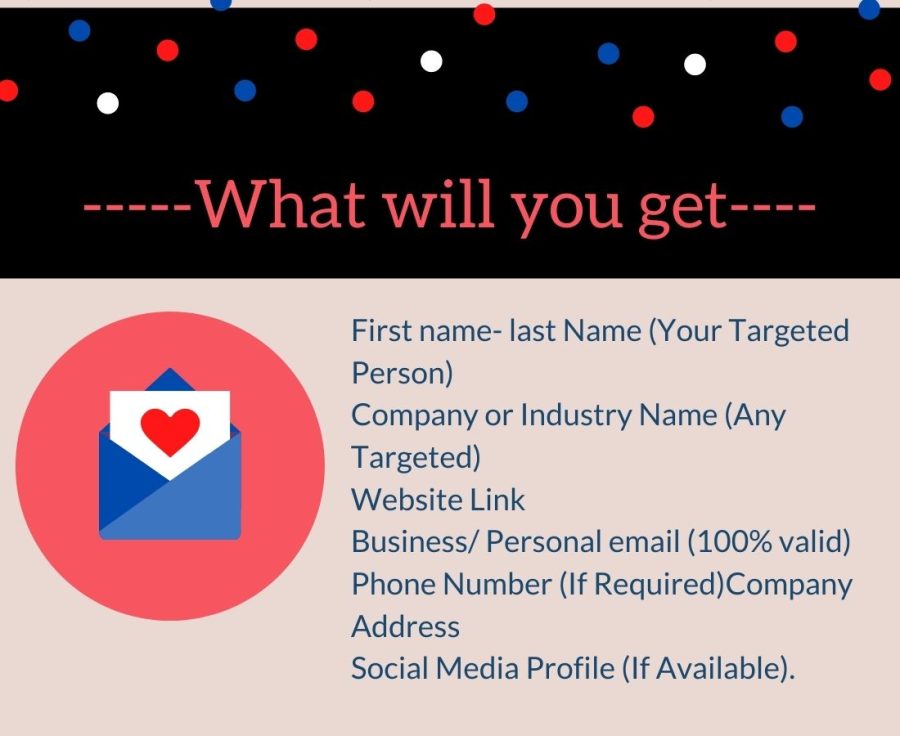 I will provide lead generation and targeted email list for your business