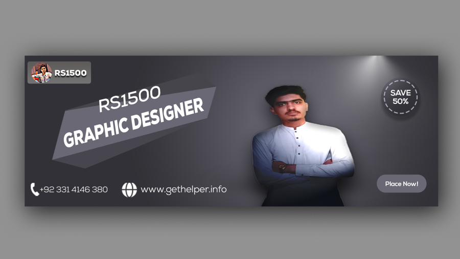 I Will Design Awesome Looking Web Banner, Flyer, Ads & Business Card Design In 24 Hours