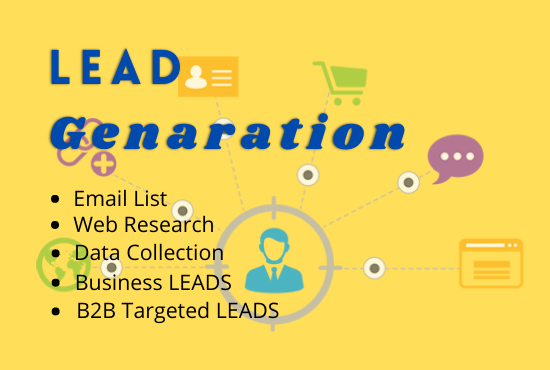 I will do business email lead generation and local lead generation