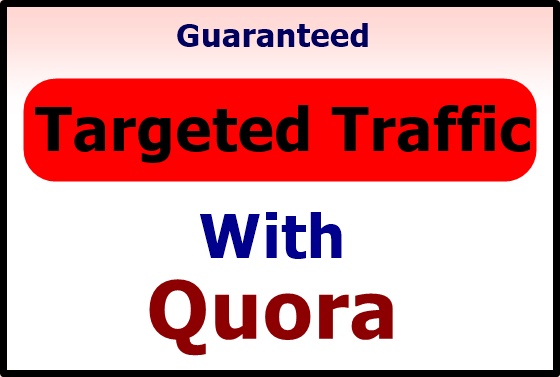 Offer High quality traffic with 30 quora answers 