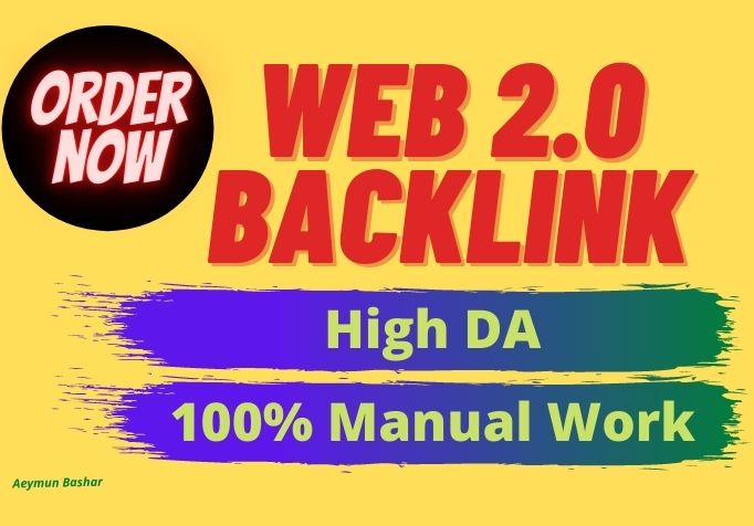 Get 12 High DA Web 2.0 backlinks to boost your ranking 