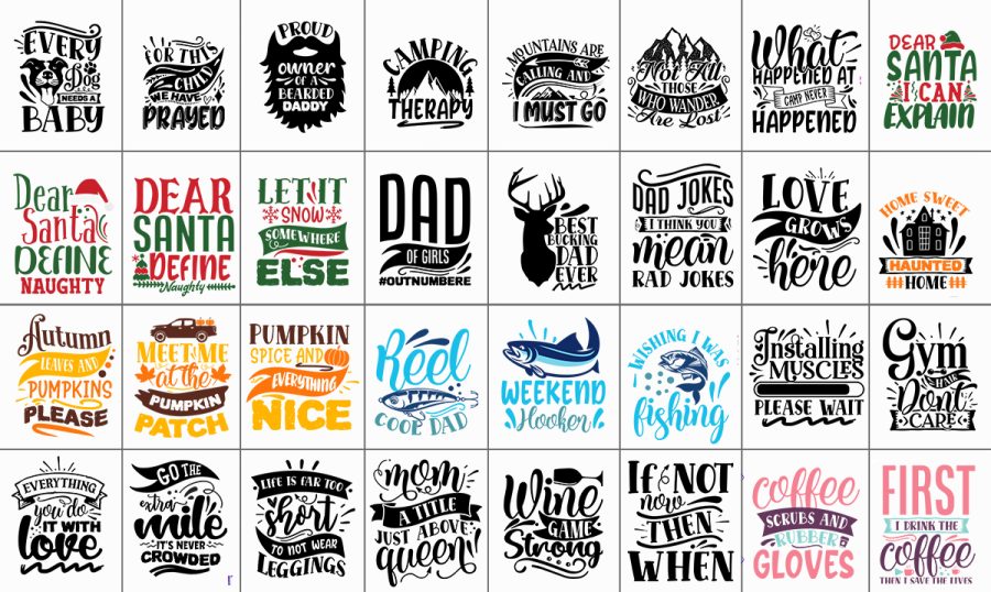 Deliver 500 Tshirt Design SVG Bundles Download