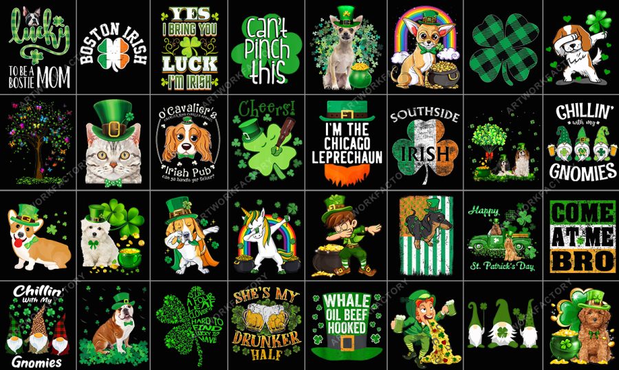 Delivery 500 PNG Tshirt Designs For St Patricks Day T shirt bundle