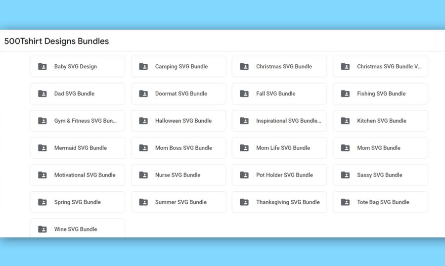 Deliver 500 Tshirt Design SVG Bundles Download