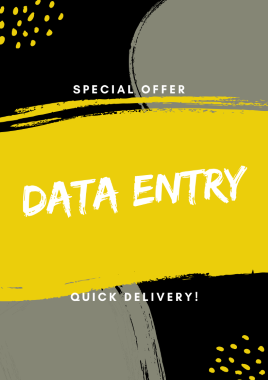 I will do data entry, data collection, web scraping and data cleaning