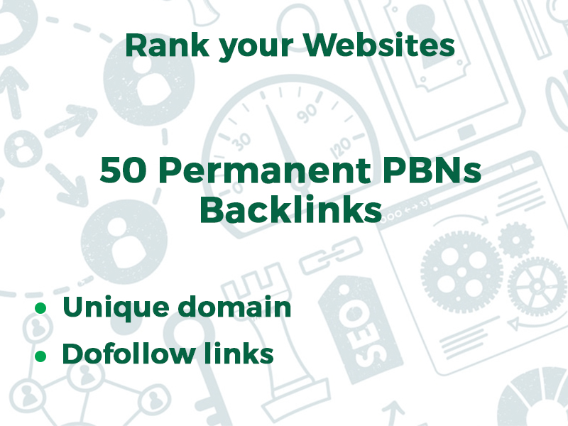 I will provide 50 Permanent PBNs Backlinks 
