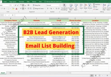 I will collect b2b targeted business leads, linkedin leads and data collection