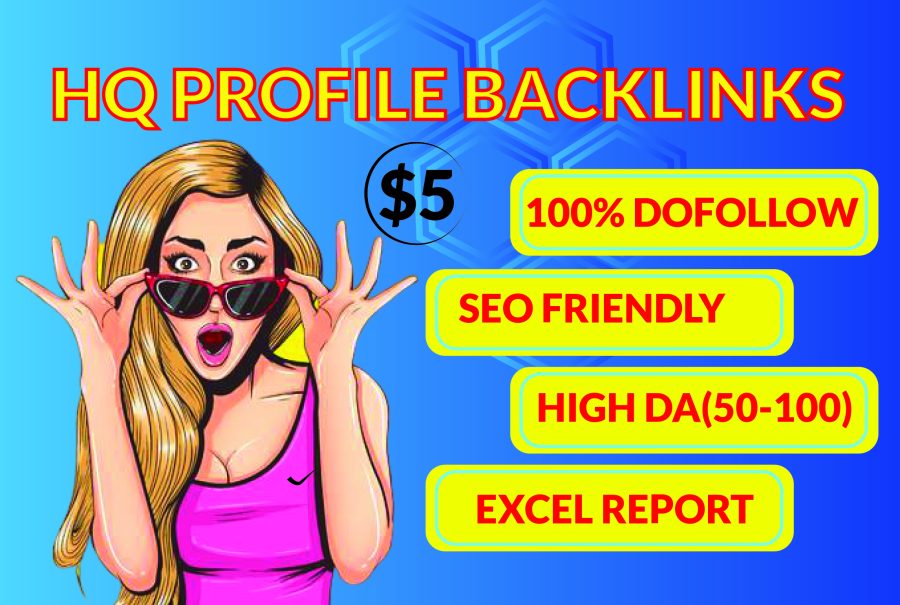  I will do 300 manual SEO Profile Backlinks