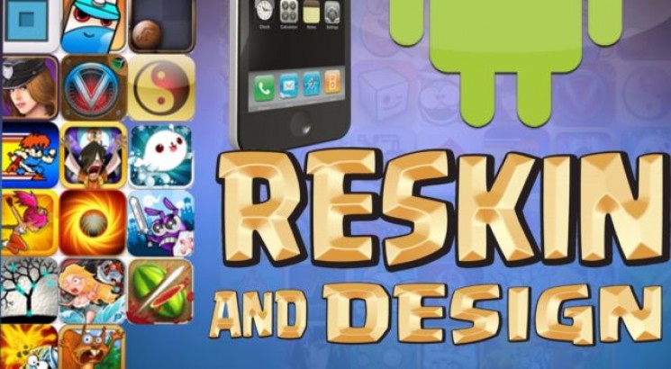 I will reskin android app in 6 hour