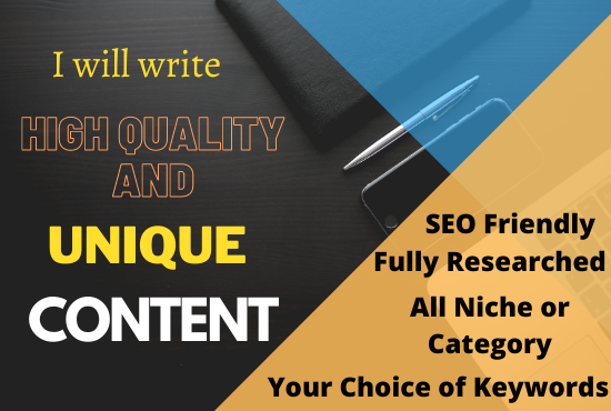 I will write up tp 1000 words unique content writing for your website