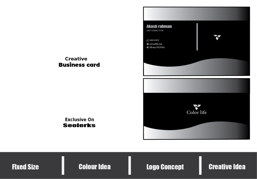 Make unique and professional business card for you