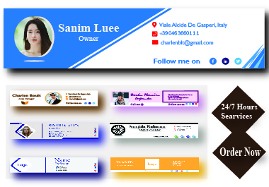 I Will Design Clickable HTML Email Signature