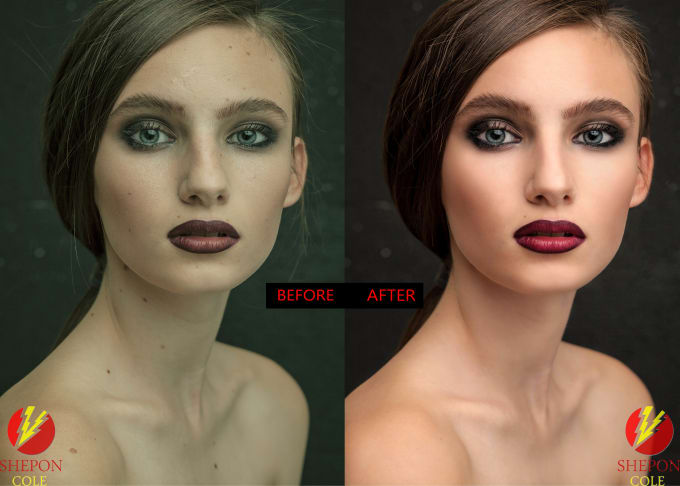 I will do natural looking portrait retouching and photo editing .