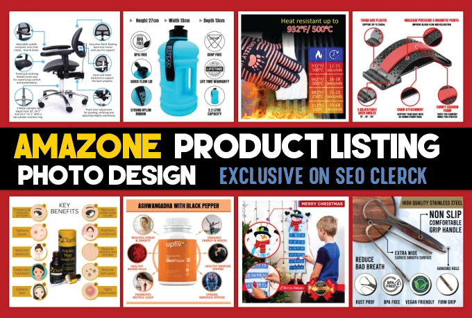 design amazon product listing images, amazon product infographic, image editing