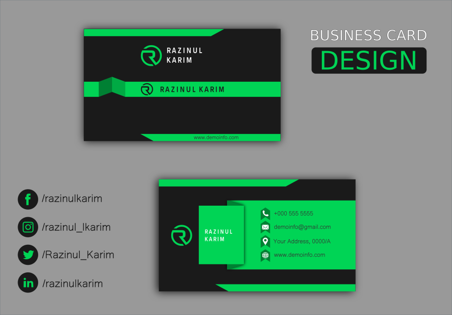 Professional Unique Premium Business Card within 12 hours