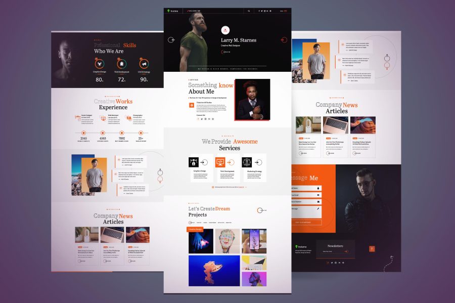 I will create and design your full business website
