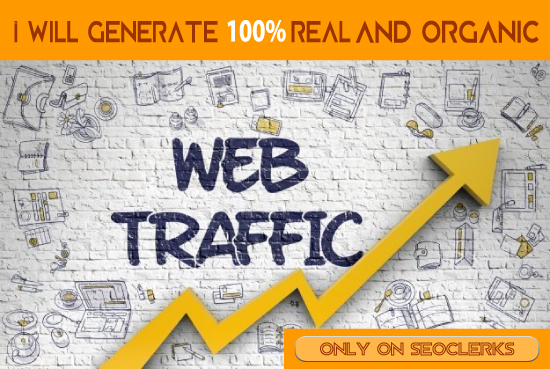 You will get 100% real and organic web traffic for your website