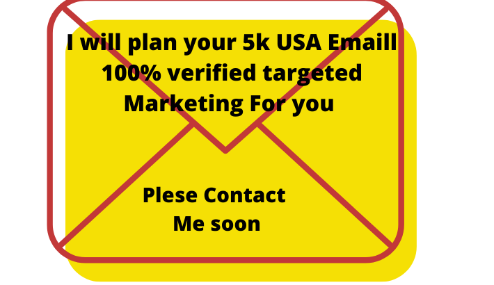 100%verified targeted I will plan your 5k USA Emaill 100% verified targeted Marketing Foremail list