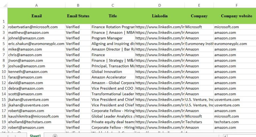 100 percent verified and Accurate Lead Generation Service ( 30 leads in per order)