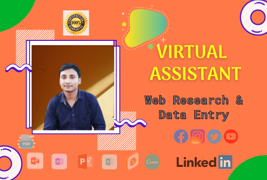  I will be your Personal virtual assistant work