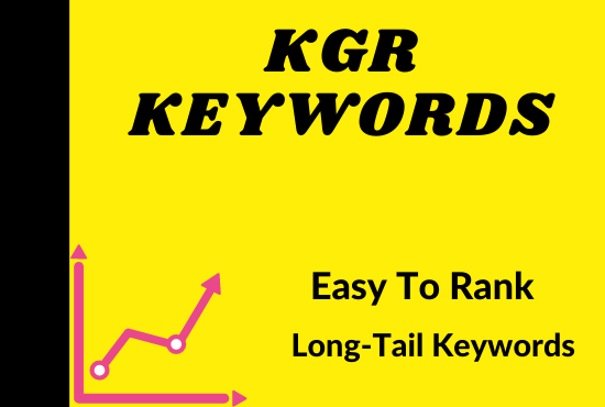 I will find kgr keyword research for amazon affiliate niche site 