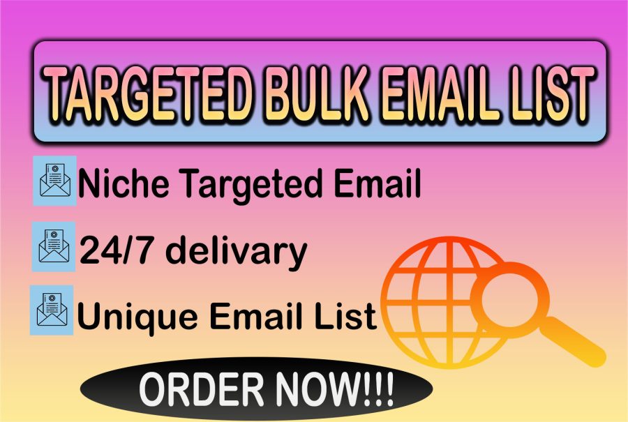 I will collect niche targeted email list, bulk email collection