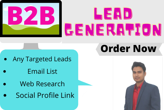 I will do targeted b2b lead generation, data entry, and web research