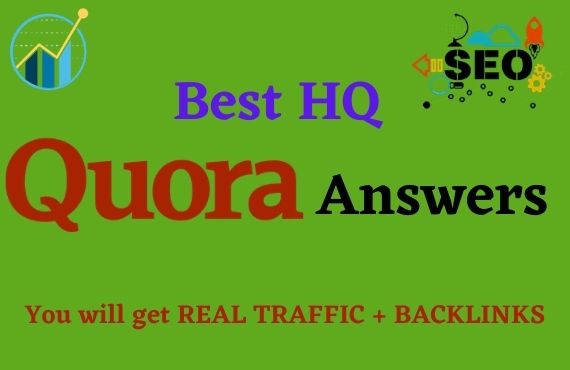 You will get Targeted Traffic for 10 HQ Quora Answers