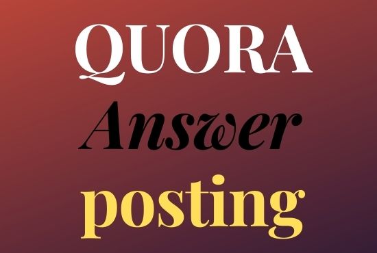 I will Promote your website 20 High quality Quora Answer with your targeted traffic