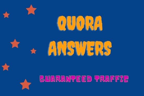  I will Provide Niche Relevant 10 Quora Answer for targeted traffic