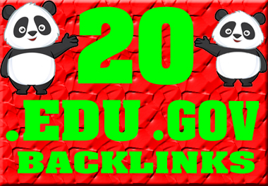 I will do high quality and high powerful .edu .gov backlinks manually
