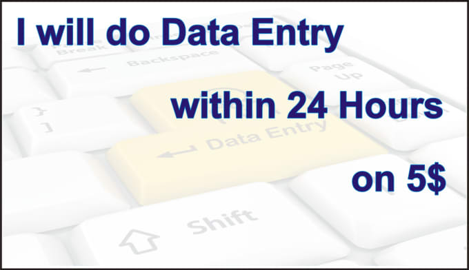 I will do provide your project data typing &data entry,copy paste for 1 day