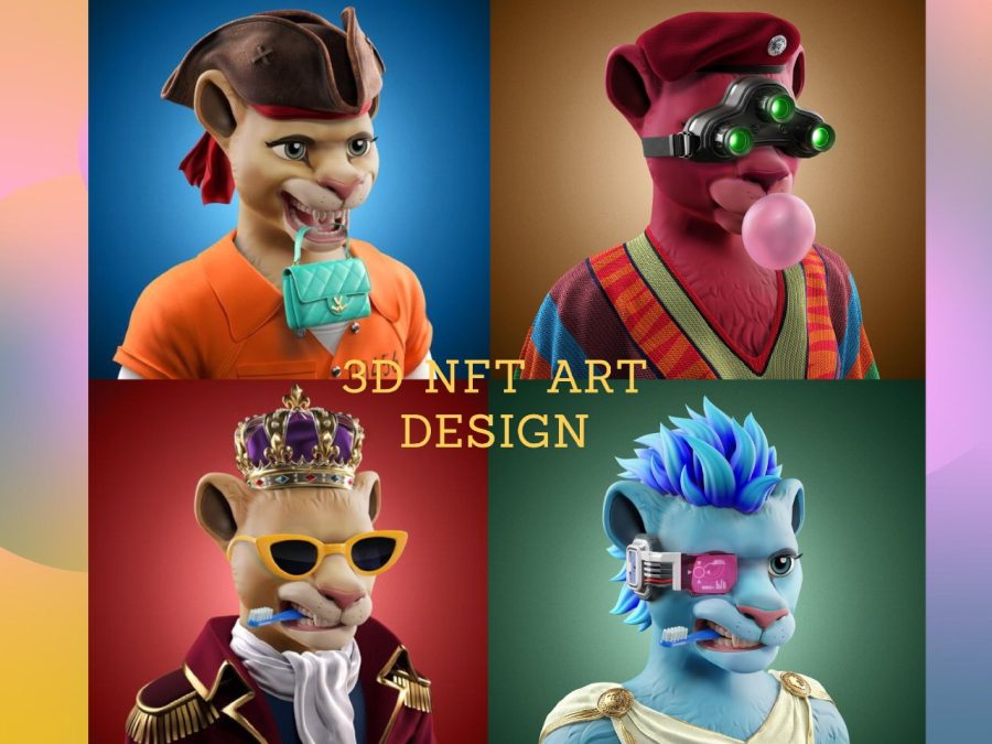 Be your 3D Nft artist for 3D Nft Art, Nft Art collection, 10K Nft Art collection