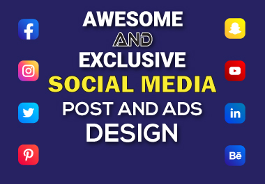 I can design awesome and exclusive social media post, banners and ads in any size.
