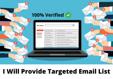 I will provide a list of 5000 targeted emails organically 