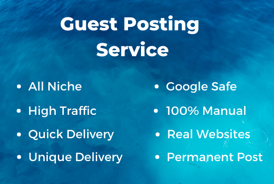 I will write and publish 2 niche related High-Quality DA Guest Posts